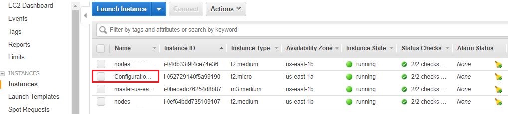 Master note and slave instances